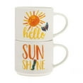 thumbnail image 1 of Godinger 14131 le Monde de Eric Hello Tasses de Pile de Soleil, 1 of 1