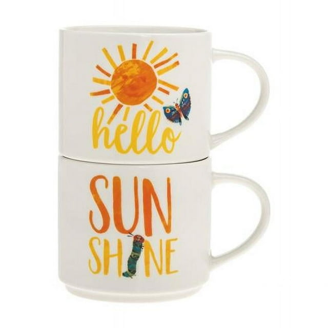 Godinger 14131 le Monde de Eric Hello Tasses de Pile de Soleil