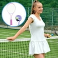 thumbnail image 7 of lacooooppia Tennis Ball Self Practice Training Lightweight Tool Tennis Racket Tennis er Set for Park Backyard Pink, 7 of 7