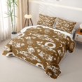 thumbnail image 3 of Homewish Spooky Moths Quilt King,Gothic Sugar Skull King Coverlet Set,Brown,Halloween Duvet,3 Pieces, 3 of 7
