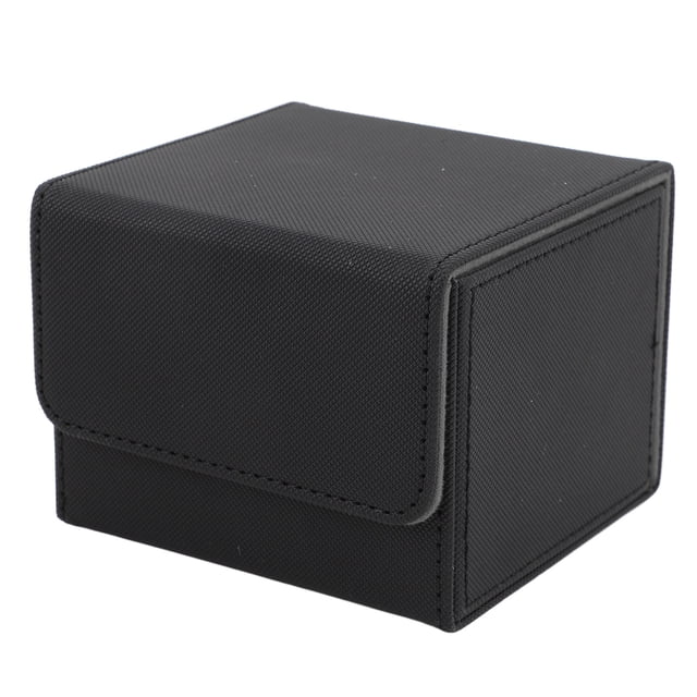 Card Storage Box Large Capacity PU Leather Card Storage Box with Magnetic Closure for 130 Cards and Above Standard Size Tarot Cards