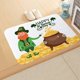 thumbnail image 3 of Alfombra de baño de franela del Día de San Patricio | Banda de rodadura de puerta navideña absorbente de agua blanda | Decoración festiva cálida antideslizante | Bordes cosidos duraderos, 3 of 7