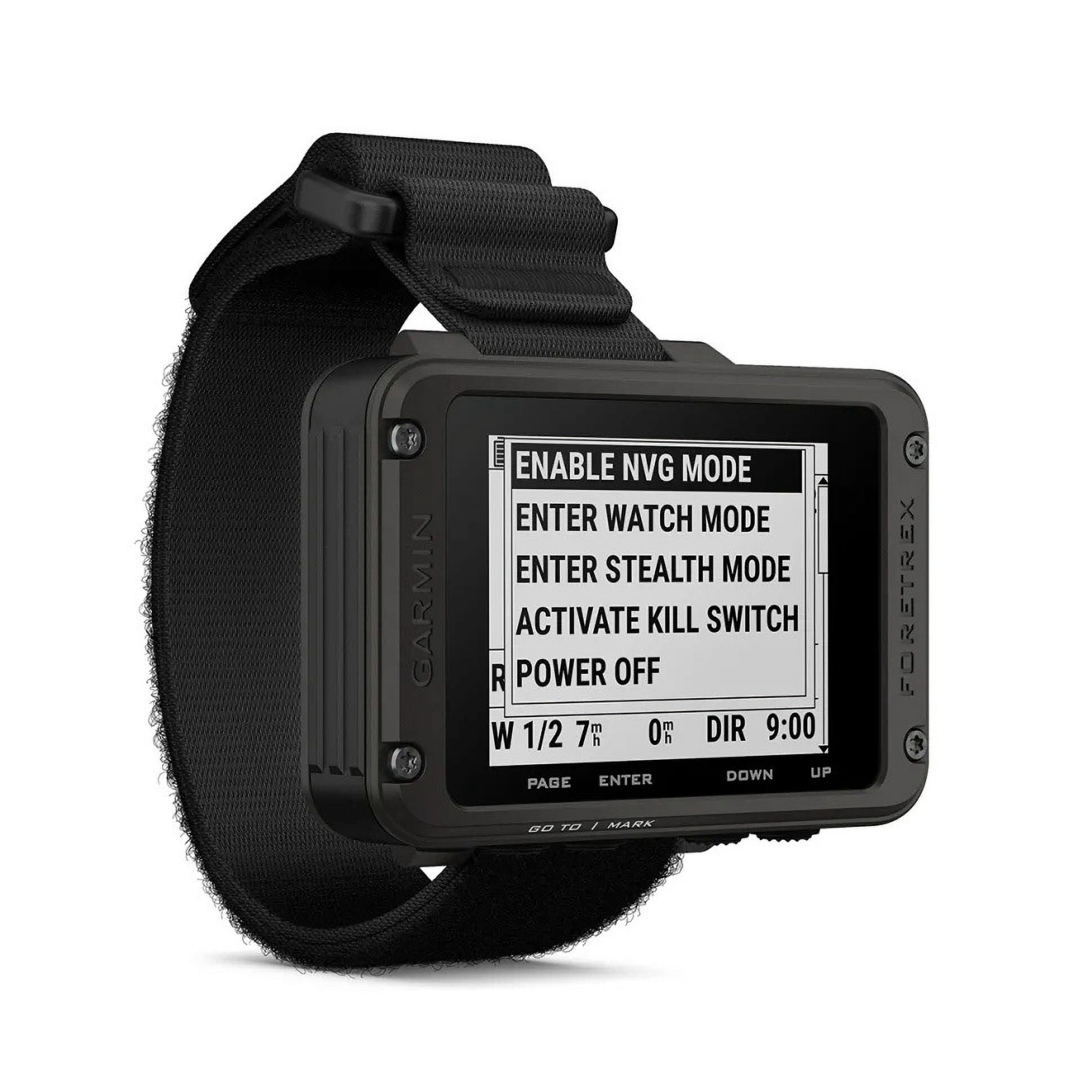 Garmin Foretrex 801 - Wrist-Mounted GPS Navigation with Strap for Hunting, Hiking & Military Men - Tactical Garmin Watch for Outdoor Recreation, Upgraded Multi-Band GNSS and Longer Battery Life