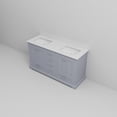 thumbnail image 6 of Lexora Dukes 60 in. W x 22 in. D Dark Grey Double Bath Vanity and White Quartz Top, 6 of 10