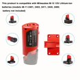 thumbnail image 2 of HLONK M12 Battery Converter Type-C+12V DC Dual Output | Compatible with Milwaukee M12 Tools | 5V USB/12V DC/PD Fast Charging Triple Interface | Camping Emergency Power Supply, 2 of 4