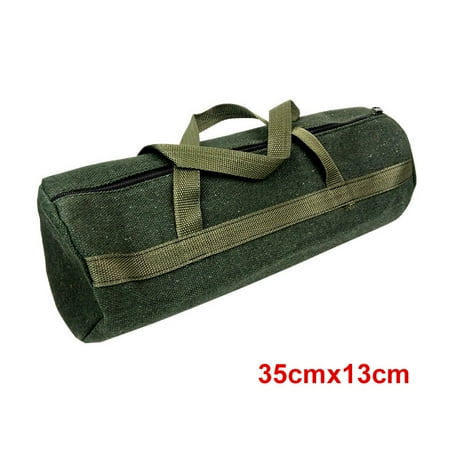 

VeliToy Thick Canvas Tool Bag for Auto Repair Tools Portable Zipper Up Design Storage Organizer Instrument Pouch Durable(35cmx13cm)