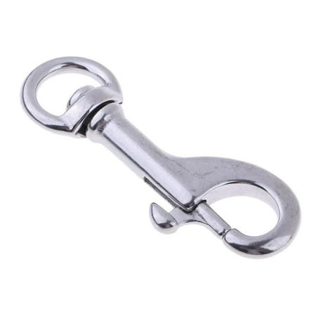 

Diving Clips Stainless Steel Swivel Eye Snap Hook Dive Single Ended Swivel Eye Bolt Hook Buckle Dog Clip Gear Equipment 68mm