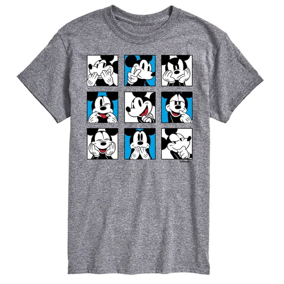 Mickey & Friends - Mickey Faces - Men's Short Sleeve Graphic T-Shirt