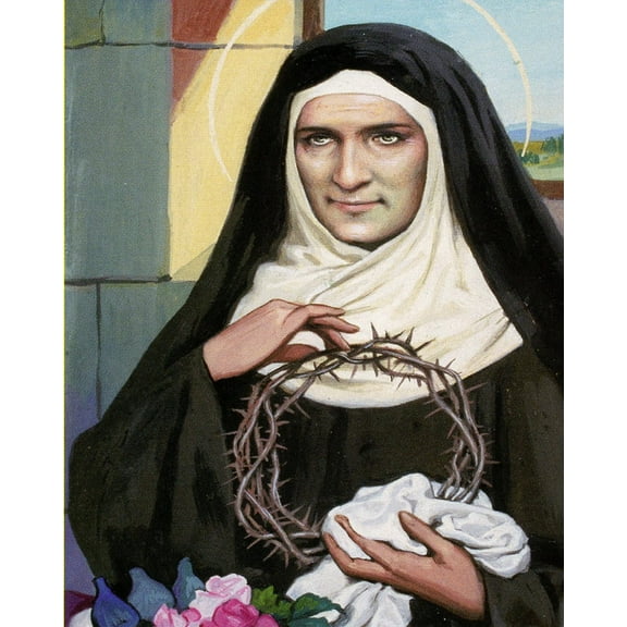 Catholic print picture - ST. RITA V - 8" x 10" ready to be framed