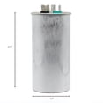 thumbnail image 5 of Dual Run Start Capacitor 60+5μF 60/5MFD 370V or 440V CBB65 AC Motor Run Round Capacitor for Unit Fan Motor Start or Heat Pump or Condenser Straight Cool (60+5μF), 5 of 5