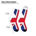thumbnail image 2 of Zufioo English Print Children's Mid-tube Socks, Contrast Color High Elastic Sports Socks - Sweat-absorbent, Warm, Suitable for Children Aged 6-10, 2 of 5