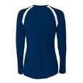thumbnail image 2 of A4 Teen Ace Long Sleeve Volleyball Jers For Teen Female in Navy/White | NG3020, 2 of 3