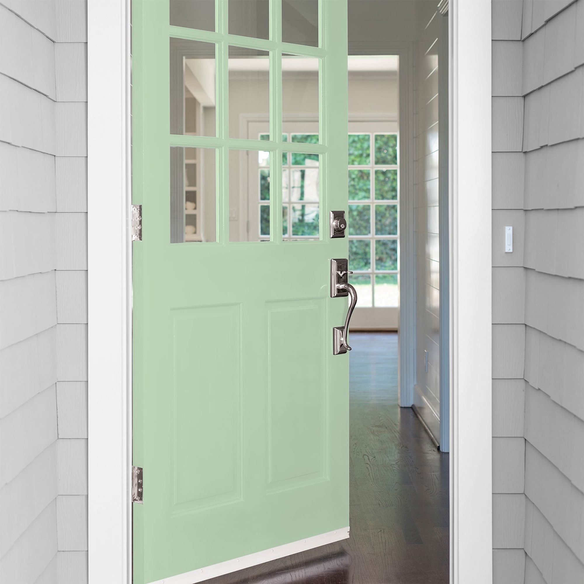 Glidden High Endurance Plus Lime Taffy Semi Gloss Exterior Paint and Primer, 1 Quart