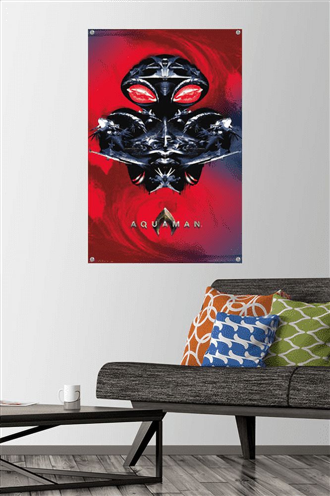 DC Comics Movie - Aquaman - Manta Silhouette Wall Poster with Push Pins, 22.375" x 34"