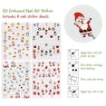 thumbnail image 2 of Wrapables 5D Embossed Festive Holiday Nail Art Decal Stickers, Self Adhesive Xmas Design (Set of 4), Christmas Cheer, 2 of 4