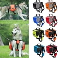 thumbnail image 2 of Mochila para mascotas al aire libre, bolsa de sillín ajustable para perros, mochila de lujo para cachorros, arnés de transporte para viajes, senderismo, Camping, 2 of 4