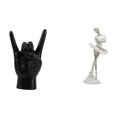 thumbnail image 1 of Estatua del gesto de la roca,Estatuas y figuras de dedos con gestos de música rock,Figura de escritorio,Estatua de bailarina de ballet,adorno de escritorio,decoración del hogar,Estatua de, 1 of 8