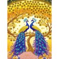 thumbnail image 1 of Diamond Painting 5D DIY Kit de decoración de pavo real con forma especial parcial (YXC539) FLhrweasw Nuevo, 1 of 9