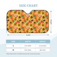 thumbnail image 3 of Bingfone Pumpkins And Sunflowers Car Windshield Sunshade,Sun Foldable Sun Shield Sun Visor for Car - Small, 3 of 8