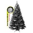 thumbnail image 1 of Árbol De Navidad semi Nevado Negro Artego Black Spruce Premium Material Ramas PE Pino Navideño 220 Cm De Alto con base de metal maleta transportadora, 1 of 8