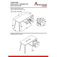 thumbnail image 6 of Ameriwood Home Landon Computer Desk, Distressed Gray Oak, 6 of 13