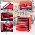 thumbnail image 3 of Garvee Tool Cart with Wheels and 6-Drawers, Portable Tool Storage Cabinet for Garage, Workshop, Red, 3 of 7