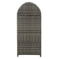 thumbnail image 5 of SAFAVIEH Serapis Contemporary Modern Outdoor Patio Trash Bin, Grey Brown, 5 of 15