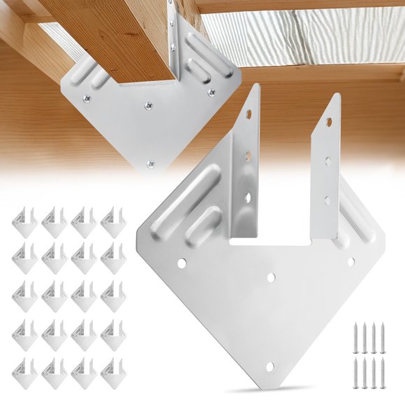 VEVOR 25 pcs Hurricane Ties for Rafters Inner Size 5.31x1.57x2.48 in / 135x40x63 mm