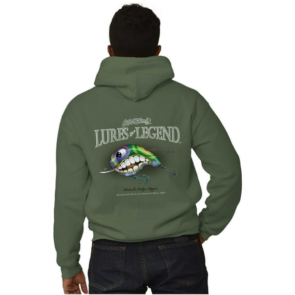 Gill McFinn Hellza Popper Fisherman Unisex Plus Fleece Graphic Hoodie Brisco Brands 2X