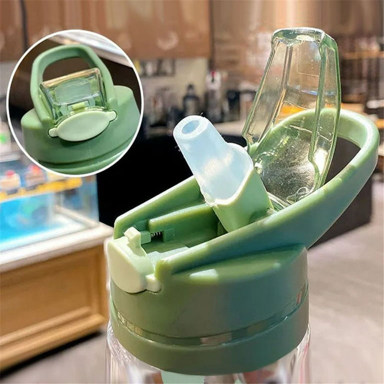 550ml Single-Walled Glass Water Tea Travel Flat Flask Bottle - Eco Drinkware