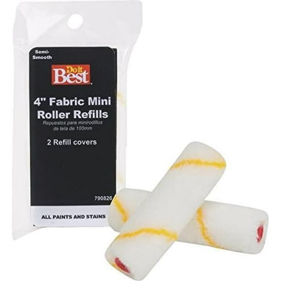 Do it Best Foam And Fabric Roller Cover, 2PK 4" FABRIC COVERS