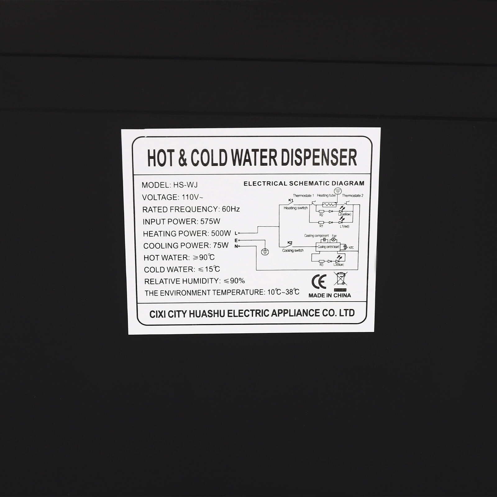 Miumaeov Contertop Hot/Cold Water Dispenser Top Loading Water Drinking Machine For Home Office