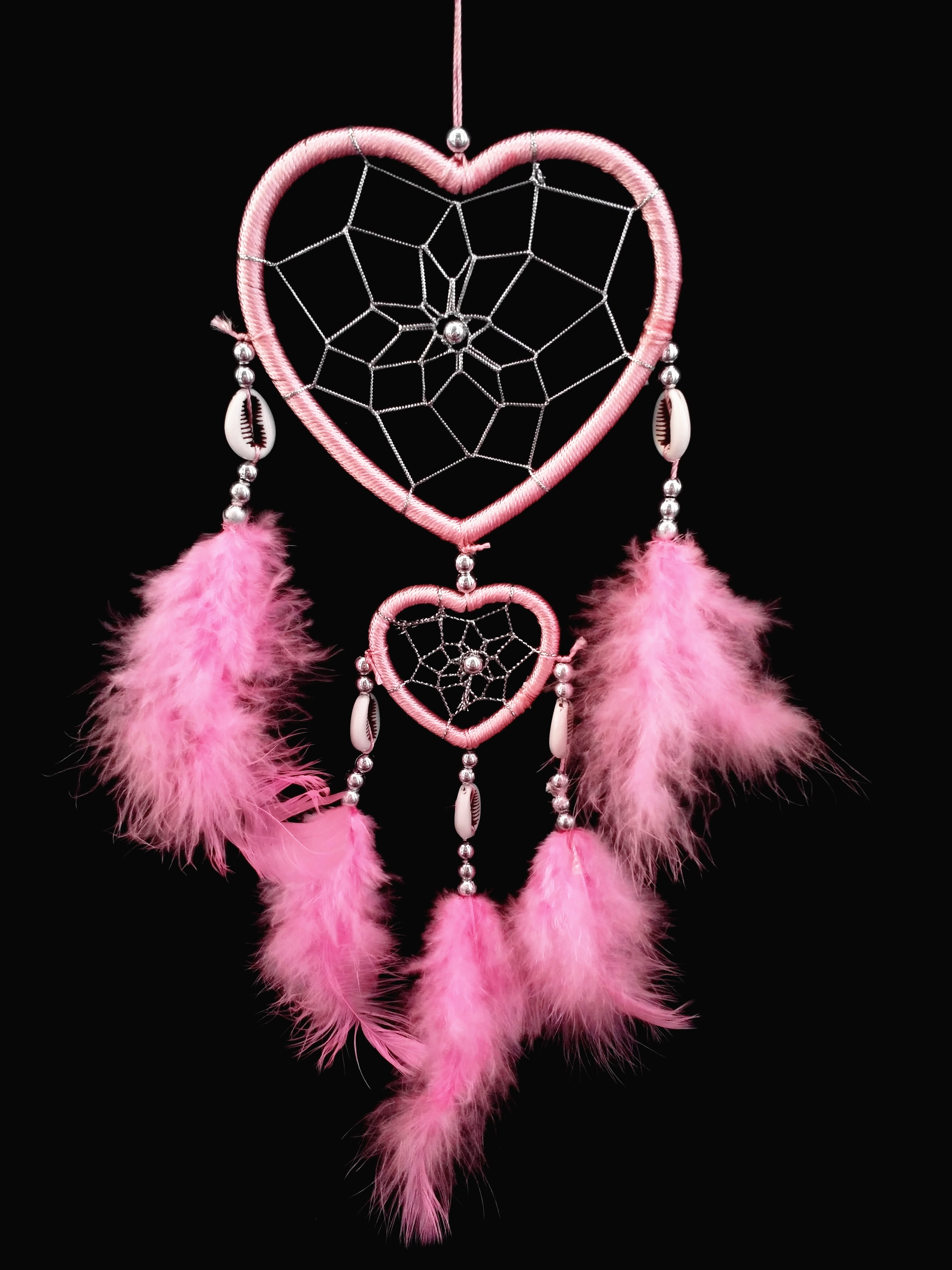 Handmade Heart Shaped Dream Catcher Car Or Wall Hanging Decor Walmart 