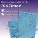 thumbnail image 3 of Re-usable Mop Refill Pads for Flash Powermop, Absorbing Pads for Wet & Dry Floor Cleaning Washable Microfiber Mop Heads (2 Pack), 3 of 5