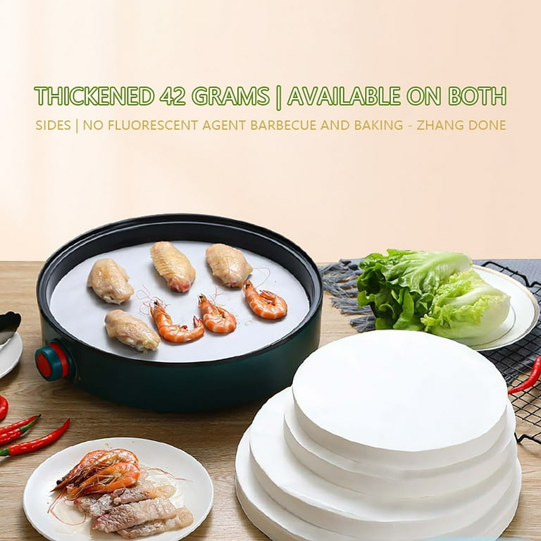 SLUOHZXI Inch Parchment Paper Rounds, Set of 100, Non Stick