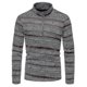 thumbnail image 2 of Jersey con media cremallera y cuello alto para hombre, Top de punto floral de estilo famoso a la moda, 2 of 5