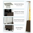 thumbnail image 7 of NAVINE Patio Heater, 48,000 BTU Propane Pyramid Patio Heater with Wheels, Bronze, 7 of 7
