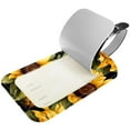 thumbnail image 2 of Square 2Pack PU Leather Sunflower Cruise Luggage Tag with Privacy Cover and Name ID Tag for Travel Handbags Backpacks Luggage Tags, 2 of 6
