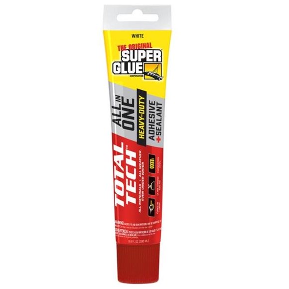 Super Glue & Pacer Tech 260508 4.2 oz Tube Sealant, White