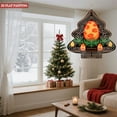 thumbnail image 3 of Stylish Metal Hanging Christmas Tree Wind Spinner - Festive Orange Egg Center with Floral Patterns Perfect for Garden Decor, 3 of 7