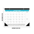 thumbnail image 2 of 2025 Calendario de escritorio en inglés Calendario de escritorio de cuenta regresiva de 18 meses Calendario de pared Planificador grande de 40x30,5 cm para oficina en casa Vacaciones escolares, 2 of 6
