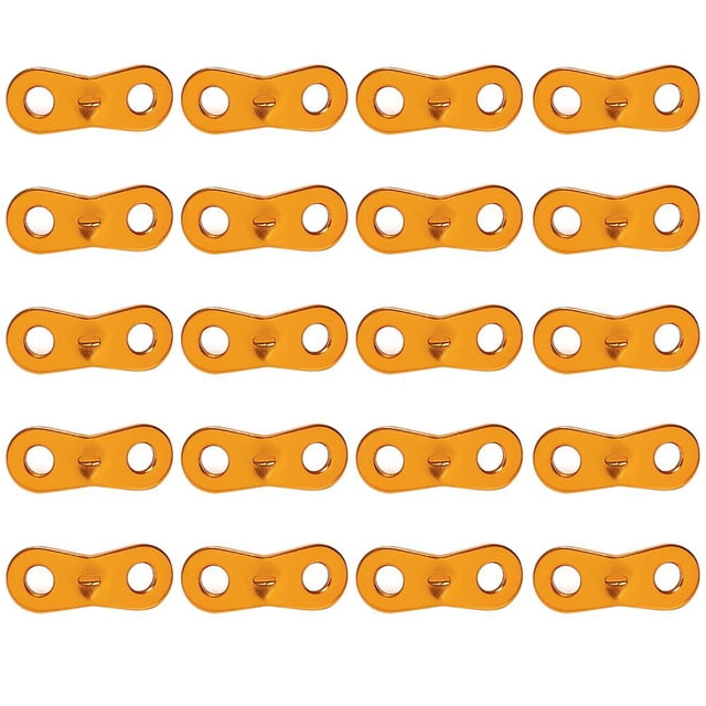 60 piezas de cuerda de paracaídas para acampar al aire libre, kit de cierre de hebilla fija (naranja)