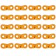 thumbnail image 1 of cámping 100 piezas de cuerda de paracaídas para acampar al aire libre Kit de cierre de hebilla fija (naranja) FLhrweasw Nuevo, 1 of 9