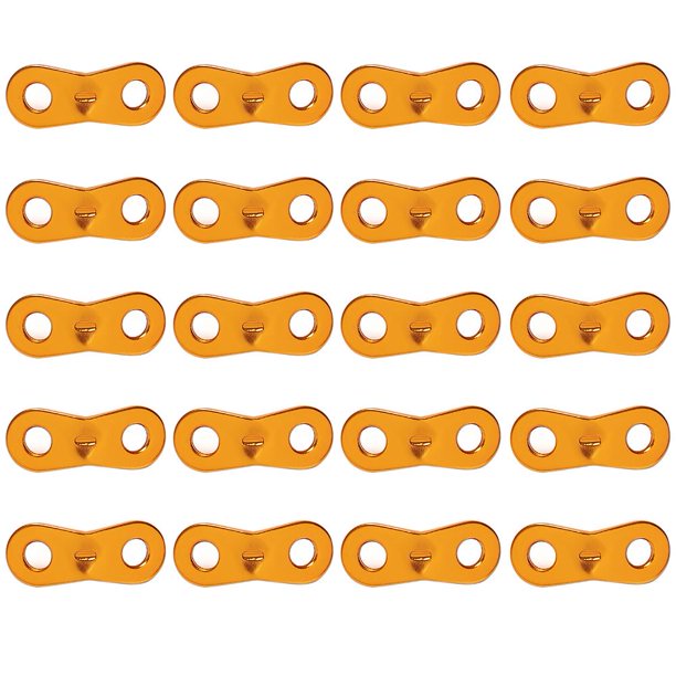 cámping 100 piezas de cuerda de paracaídas para acampar al aire libre Kit de cierre de hebilla fija (naranja) FLhrweasw Nuevo