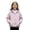 Pink1, variant on Krdevn Kids Reversible Hooded Windbreaker Jacket, Double Sided Wear Full Zip Lightweight Outdoor Windproof Casual Outerwear for Boys Girls,Pink