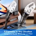 thumbnail image 2 of WHALLULTRA Cordless Handheld Vacuum, Wet/Dry Cleaner with 8500PA Suction, LED Light, Lightweight/Portable, 2 of 5