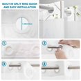thumbnail image 4 of No Hook Shower Curtain, Sparrow Shower Curtains for Bathroom with See Through Top Window, Spring Birds on The Branches Vintage Country Waterproof & Washable Bath Curtain Stand Up Stall 36"x72", 4 of 9