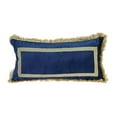 thumbnail image 1 of HomeRoots 402692 Boho Bleu avec Coussin Lombaire Décoratif Franges Or, 1 of 1