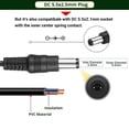 thumbnail image 3 of Adaptador de corriente Facmogu DC 5V 4A Convertidor AC a DC 20W, 3 of 7