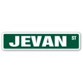thumbnail image 1 of SignMission Jevan SS- 4 x 18 Po Chambre Nom d'Enfant Signe de la Rue - Jevan, 1 of 1